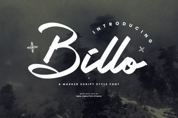 Billo: The Marker Script Typeface for Authentic Brand Identity