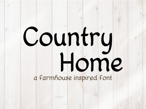 Country Home: The Perfect Handwritten Typeface for Your Crafts