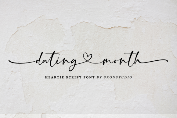 Dating Month: The Perfect Script Font for Warm Brand Identity