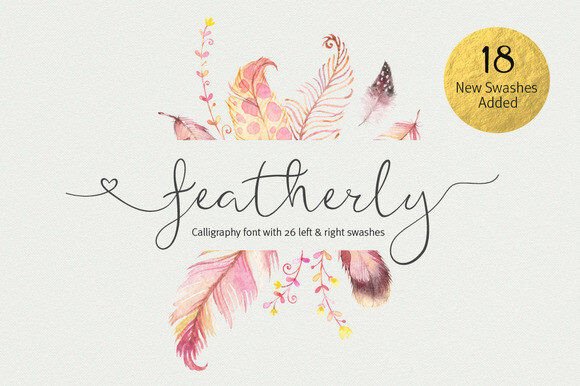 Featherly: A Modern Script Typeface for Elegant Branding