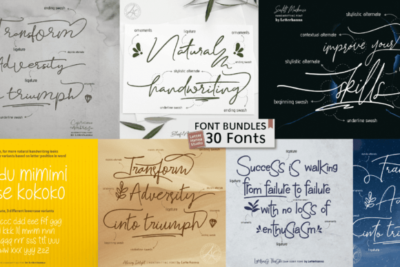 Handwritten Bundle: A Versatile Typeface for Modern Branding
