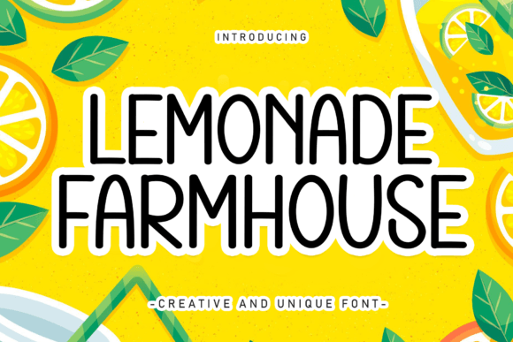 Lemonade Farmhouse: A Sweet Handwritten Typeface for Fresh Branding