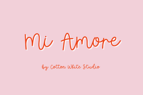 Mi Amore: The Handcrafted Script Font for Unique Branding