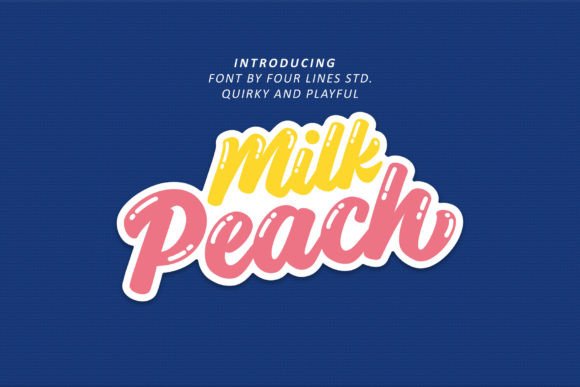 Milk Peach: A Playful Display Font for Modern Web Design