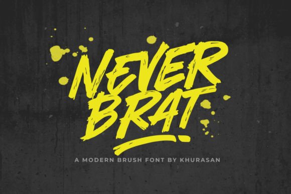 Never Brat: The Modern Brush Font That Elevates Digital Design