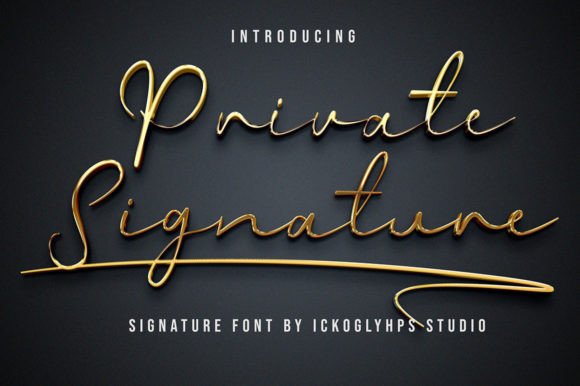Private Signature: The Handwritten Typeface That Elevates Your Crafts