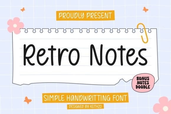 Retro Notes: A Vintage Typeface for Modern Web Design