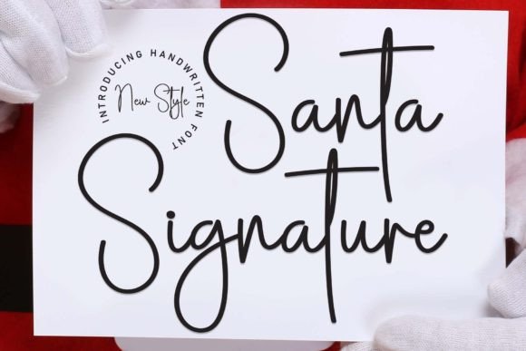 Santa Signature: The Perfect Handwritten Typeface for Holiday Branding