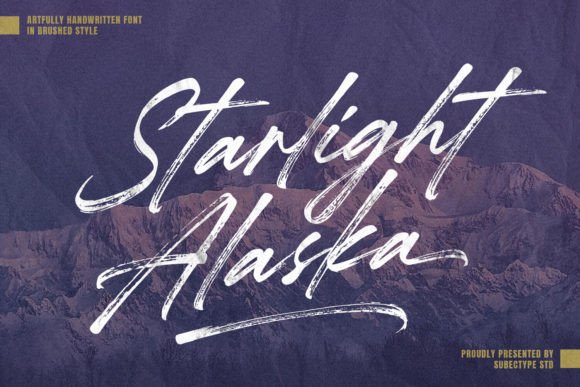 Starlight Alaska: The Handwritten Typeface for Modern Editorial Design