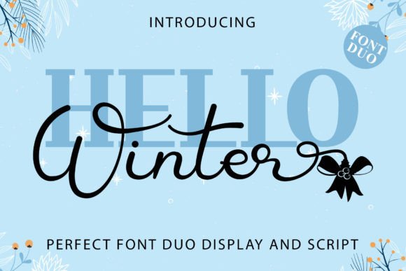 Upgrade Your Brand with the Hello Winter Duo Typeface